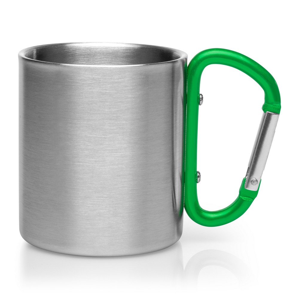 Metallbecher 210 ml mit Karabinerhaken